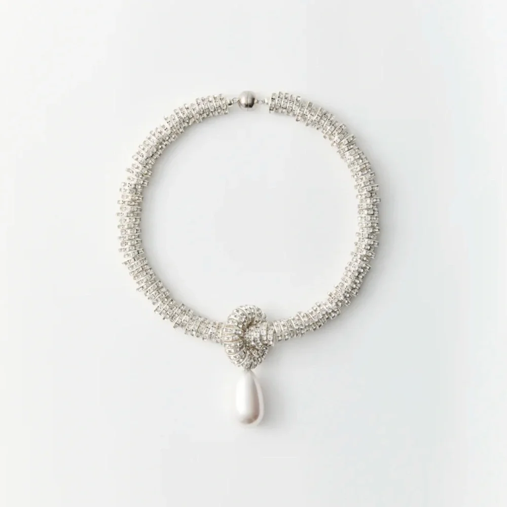 Julietta Pearl Drop Necklace - Picture 2 of 6